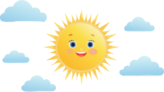 sun and cloud